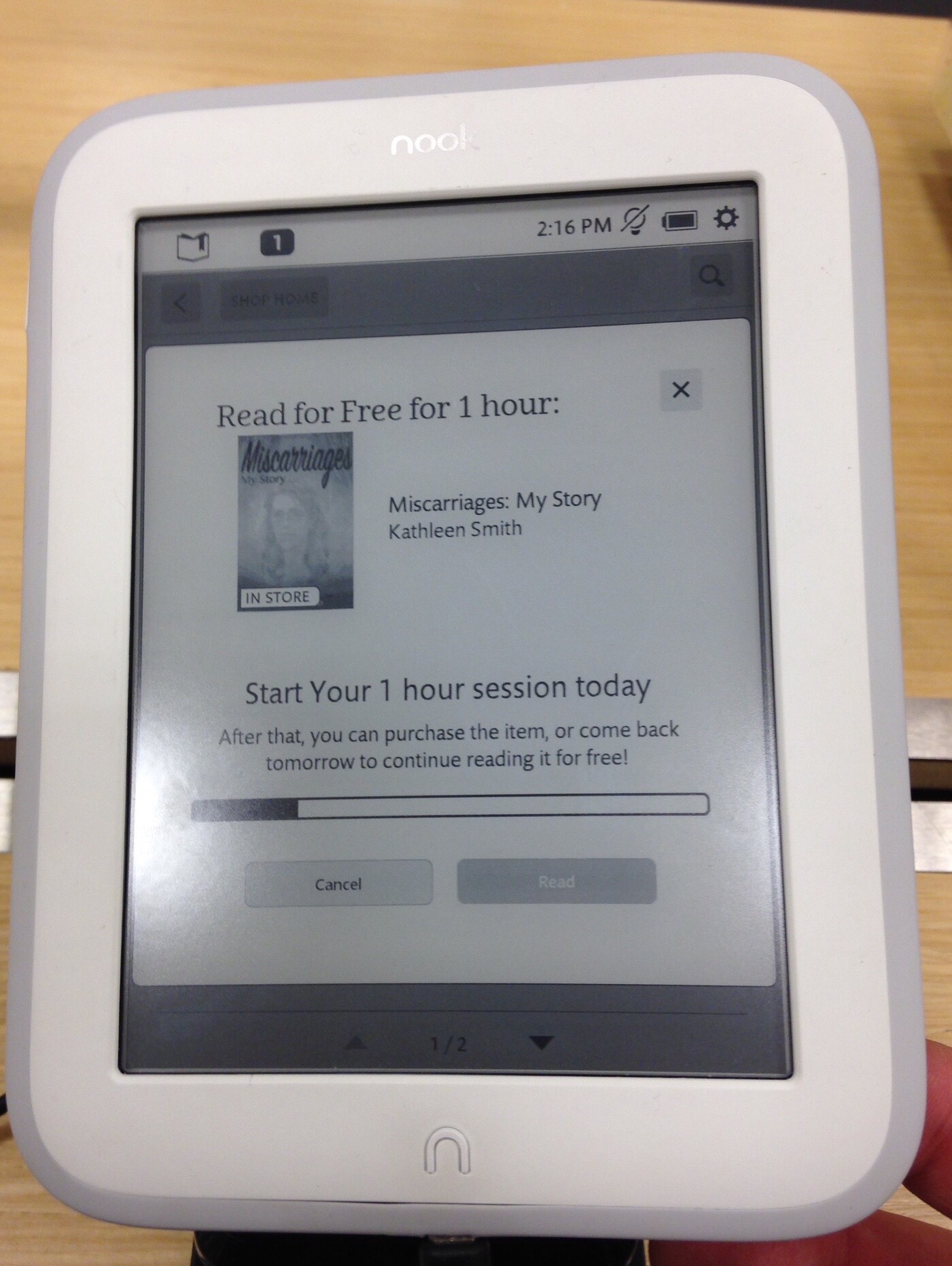 can you put a nook reader app on kindle
